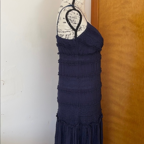 Eliza J Navy Blue Boho Ruffle Dress - Picture 12 of 16